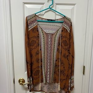 Blu Pepper tunic w/tassel tie